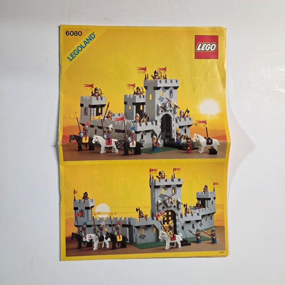 LEGO King's Castle 6080 Instruction Manual Vintage 1984 Legoland Booklet